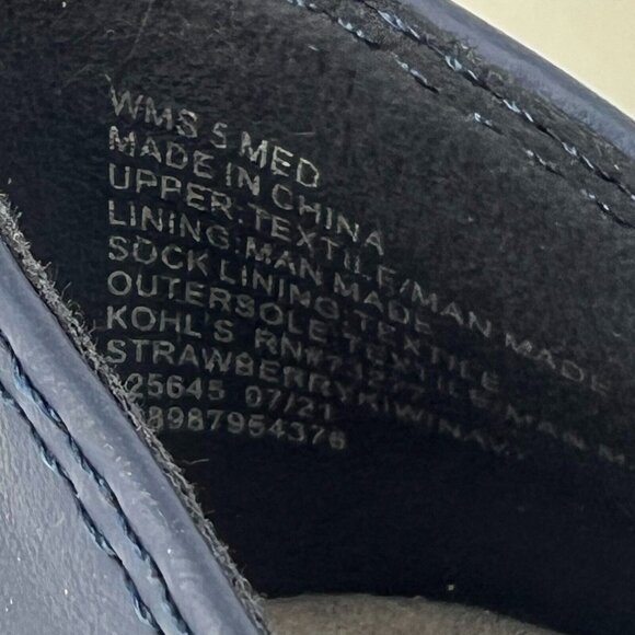 Croft & Barrow Womens 25645 Blue Tecomfort Kiwi Knit Size 5 Slip-On Flats - Picture 10 of 10